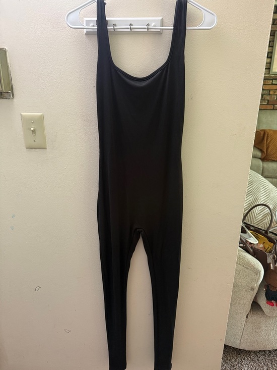 Source Unknown Pants - Source Unknown Black Slim Tank Jumpsuit